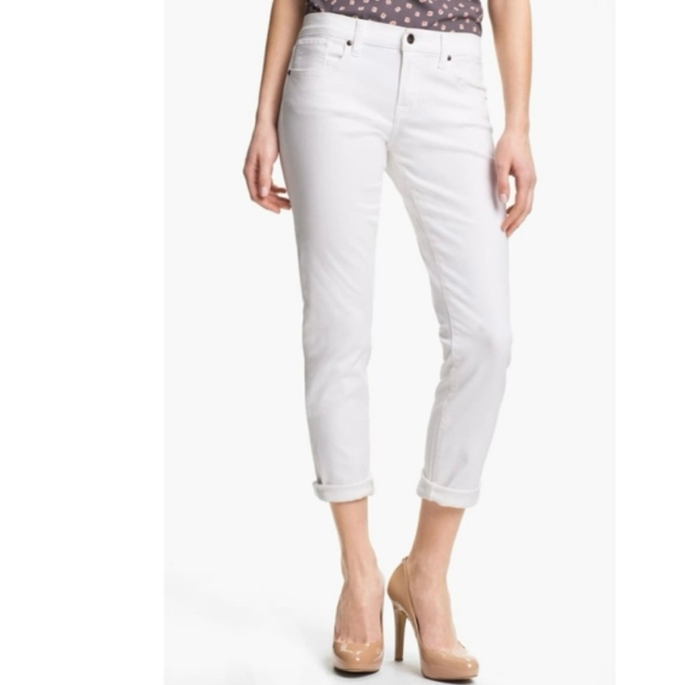 Lucky Brand - Sienna Weekender Crop 4/27 White Jeans